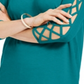 JM Collection Blusa feminina com mangas longas, verde, tamanho X-S