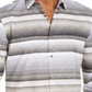 Camisa masculina de algodão estampada Alfani com botões, preta, tamanho extragrande