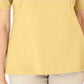 Karen Scott Blusa de crochê de algodão feminina, amarela, tamanho extrapequeno