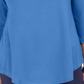 JM Collection Blusa feminina com ombros descobertos, azul, tamanho X-S