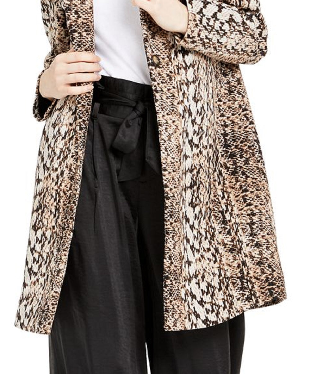 INC International Concepts Casaco longo de inverno feminino para clima frio, preto, tamanho médio