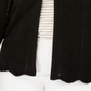 Cardigan feminino de malha Chevron com frente aberta Charter Club, preto, tamanho 3X
