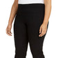 Calça Capri Feminina Plus Size com Barra Embelezada JM Collection Preta Tamanho 22W