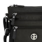 Bolsa transversal Pebble feminina Giani Bernini, preta, tamanho regular