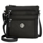 Bolsa transversal Pebble feminina Giani Bernini, preta, tamanho regular