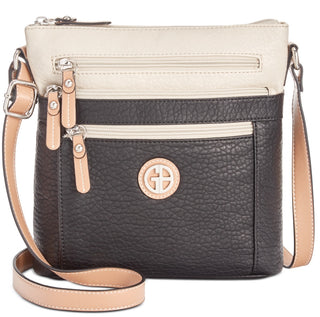 Giani Bernini Women's Colorblock Pebble Crossbody Black Size Regular