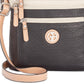 Bolsa tiracolo feminina Giani Bernini Colorblock Pebble, preta, tamanho regular