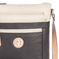 Bolsa tiracolo feminina Giani Bernini Colorblock Pebble, preta, tamanho regular
