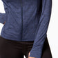 Jaqueta ID Ideology Essentials Performance com zíper feminina, azul, tamanho XX-G