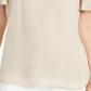 JM Collection Blusa feminina ombro a ombro marrom tamanho X-G