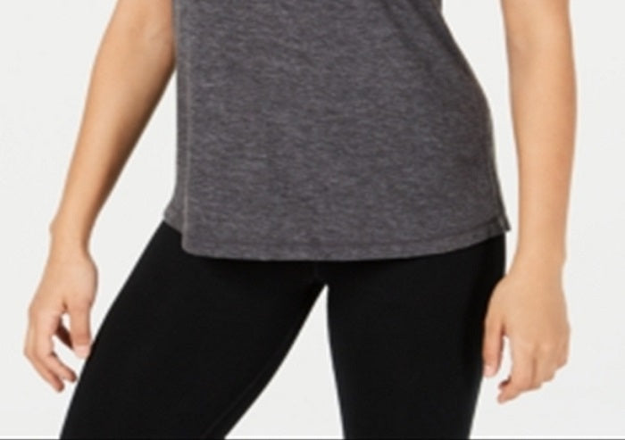 Ideology Camisetas e tops femininos para corrida e fitness, cinza, tamanho extragrande