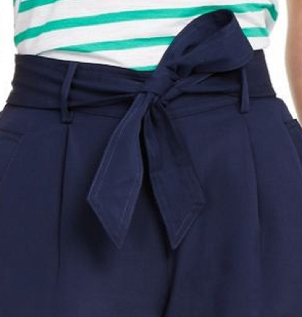Calça Paperbag Cropped Feminina Maison Jules Azul Tamanho XXS