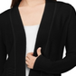 Cardigan feminino texturizado de mangas compridas Alfani, preto, tamanho grande