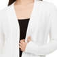 Cardigan texturizado aberto frontal feminino Alfani, branco, tamanho XS