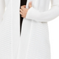 Cardigan texturizado aberto frontal feminino Alfani, branco, tamanho XS