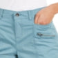 Shorts cargo feminino com bolso e zíper Style &amp; Co, azul, tamanho 10
