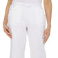 Calça Capri Karen Scott Feminina com Tachas Branca Tamanho Pequeno Médio