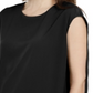 Top Alfani Feminino com Costas Invertidas e Pétalas, Preto, Tamanho Médio