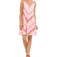 Vestido rodado sem mangas estampado feminino Style &amp; Co, rosa, tamanho pequeno