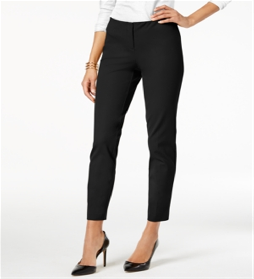 Calça skinny Hollywood feminina Alfani Bi Stretch, preta, tamanho 4