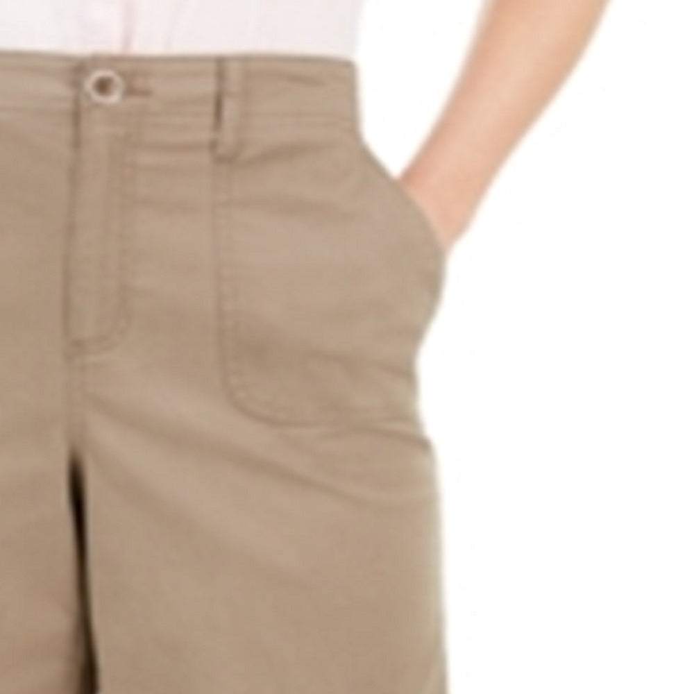 Bermuda feminina Karen Scott marrom tamanho 6