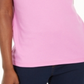 Camiseta feminina Karen Scott de algodão com decote em V e estampa recortada, rosa, tamanho XX-G