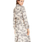 Jaqueta trench coat feminina floral com bolsos da INC International Concepts, marrom, tamanho extragrande