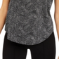 Camiseta feminina Alfani manga curta preta tamanho grande