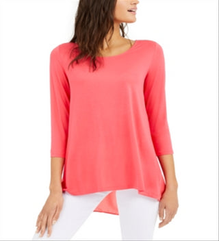 Top Alfani Feminino com Costas Trançadas Rosa Tamanho Grande