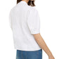Blusa feminina de manga bufante sólida INC International Concepts, branca, tamanho X-S