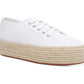 Tênis esportivo feminino Wild Pair com plataforma e bico redondo, com cadarço, branco, tamanho 8,5 M