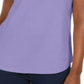 Camisa polo feminina Karen Scott de algodão - Roxa, tamanho P