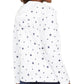 Karen Scott Moletom com capuz feminino Star Gaze com zíper estampado, branco, tamanho grande