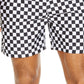 Calção de banho masculino Zane Checkerboard 5 da INC International Concepts, tamanho grande, branco