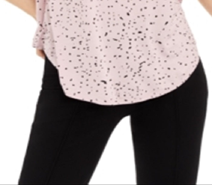 Camiseta feminina estampada Alfani rosa tamanho médio