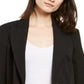Blazer feminino com lapela alta da INC International Concepts, preto, tamanho X-S