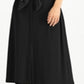 Vestido feminino Alfani com manga curta e decote em V abaixo do joelho, preto, tamanho extragrande