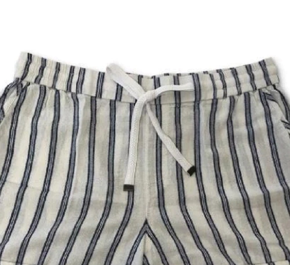 Shorts listrados femininos Style &amp; Co, branco, tamanho pequeno