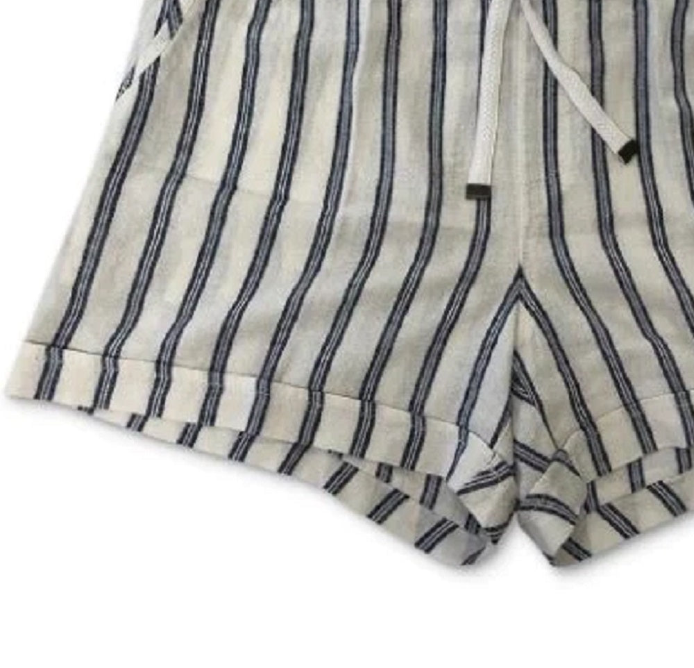 Shorts listrados femininos Style &amp; Co, branco, tamanho pequeno