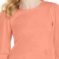 Charter Club Supima Puff Sleeve Top Feminino Laranja Tamanho XS