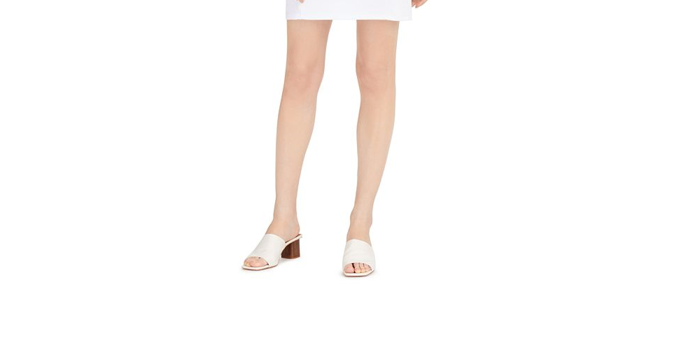 Vestido curto feminino Bar III com decote ombro a ombro e amarração frontal, branco, tamanho XX-G