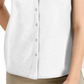 Blusa feminina Alfani sem mangas, branca, tamanho XX-G