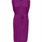 Vestido plissado feminino Alfani com cintura elástica e comprimento midi, roxo, tamanho médio