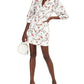 Vestido curto feminino com ilhós e estampa floral, tamanho 6, da INC International Concepts