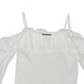 Blusa feminina de ombro vazado e lisa INC International Concepts, branca, tamanho X-G