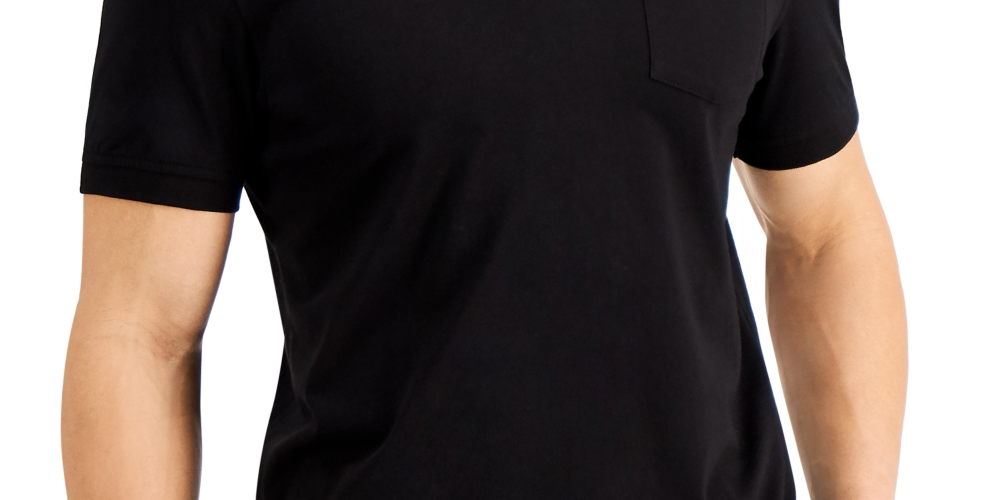 Camisa polo masculina Club Room com bolso, cor sólida, tamanho X-G
