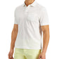 Camisa polo masculina Club Room com bolso, cor sólida, tamanho médio, branca