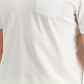 Camisa polo masculina Club Room com bolso, tamanho grande, branca
