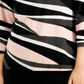 Blusa feminina com estampa abstrata JM Collection rosa tamanho XX-G