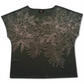 JM Collection Blusa bordada feminina verde tamanho grande
